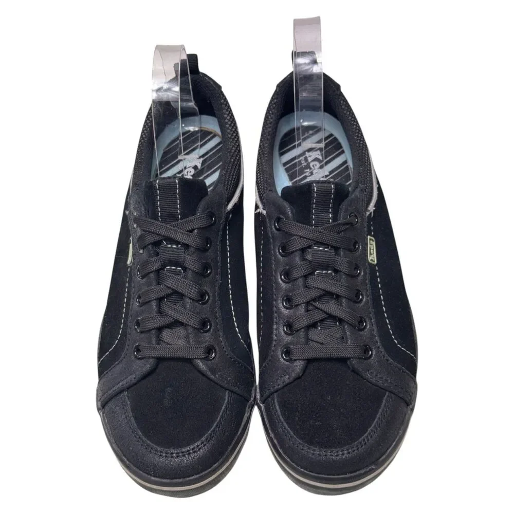 Keds Champion WH2774M Womens 7.5 Black Canvas Lace Up Low Top Sneakers Shoes
